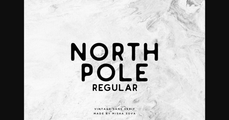 North Pole Regular Font Poster 1