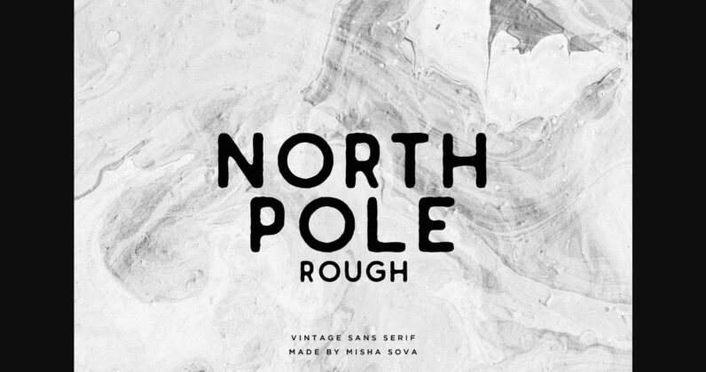 North Pole Rough Font Poster 3