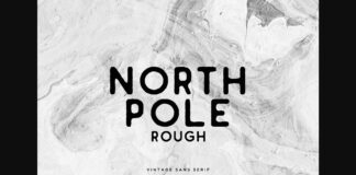 North Pole Rough Font Poster 1