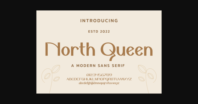 North Queen Font Poster 3