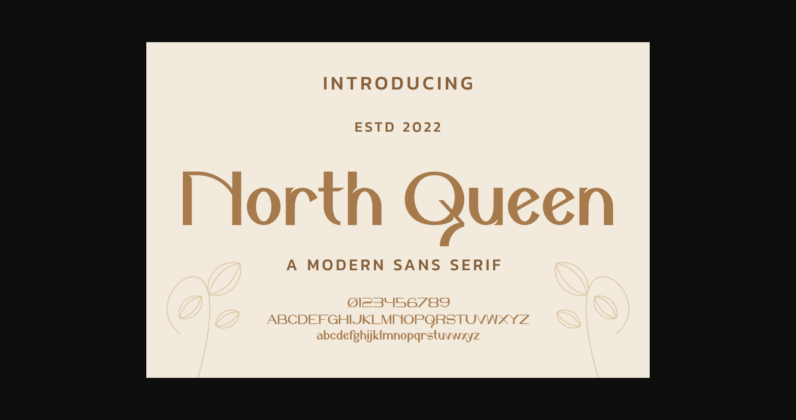 North Queen Font Poster 1