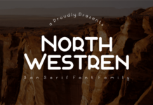 North Westren Font Poster 1