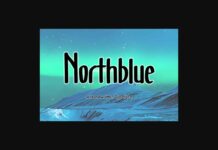 Northblue Font Poster 1
