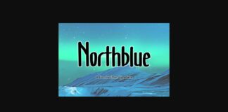 Northblue Font Poster 1