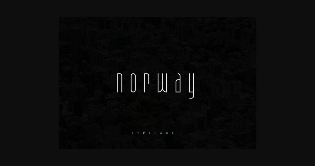 Norway Font Poster 3