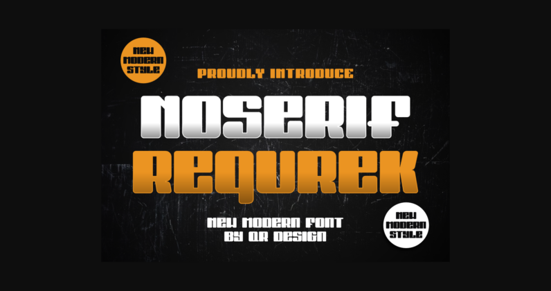 Noserif Requrek Font Poster 3