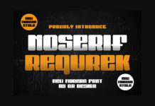 Noserif Requrek Font Poster 1