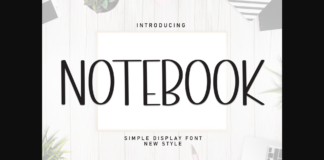 Notebook Font Poster 1