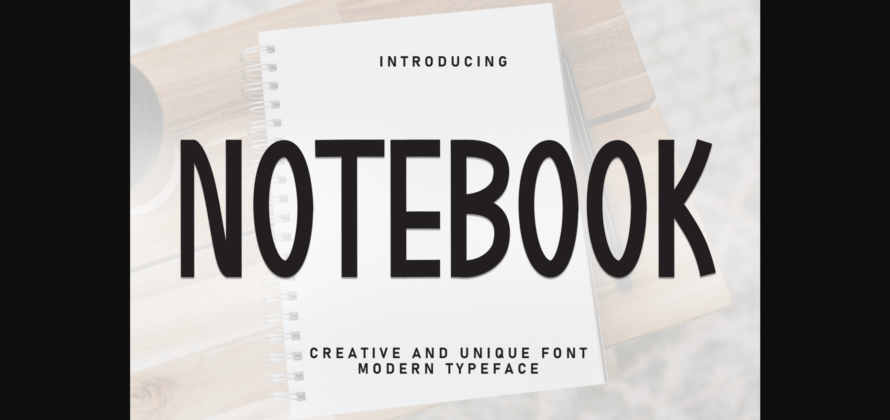 Notebook Font Poster 3