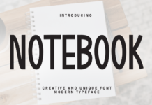 Notebook Font Poster 1