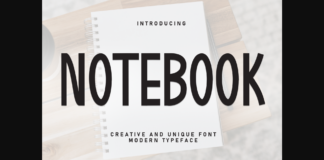 Notebook Font Poster 1