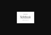 Notebook Font Poster 1