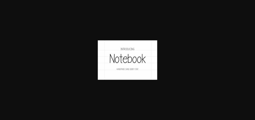 Notebook Font Poster 1