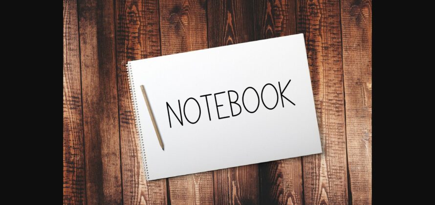 Notebook Font Poster 4