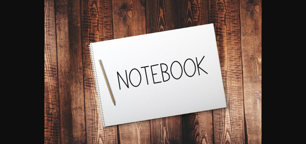 Notebook Font Poster 2