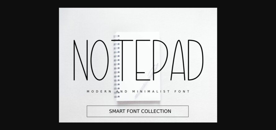 Notepad Font Poster 3