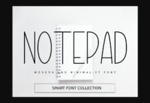 Notepad Font Poster 1