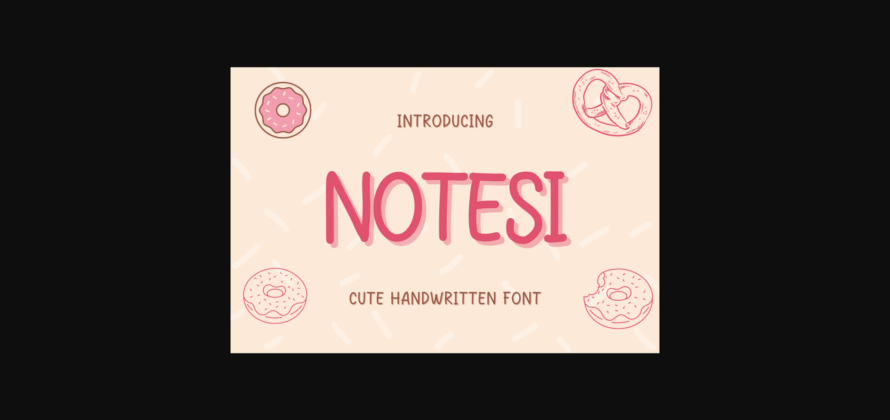 Notesi Font Poster 3