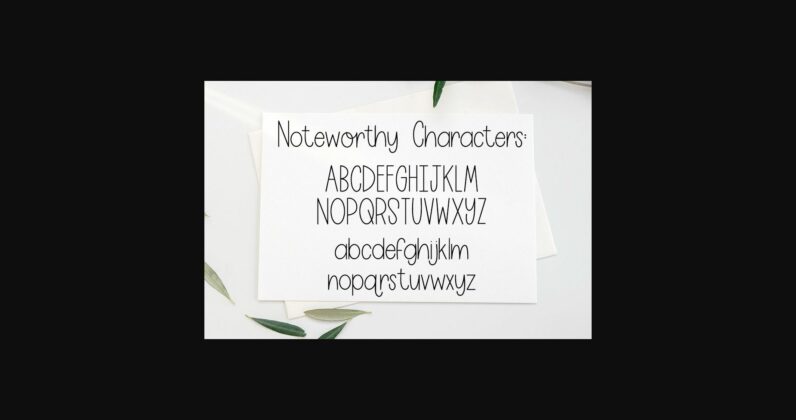 Noteworthy Font Poster 4