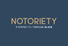 Notoriety Font Poster 1