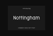 Nottingham Font Poster 1