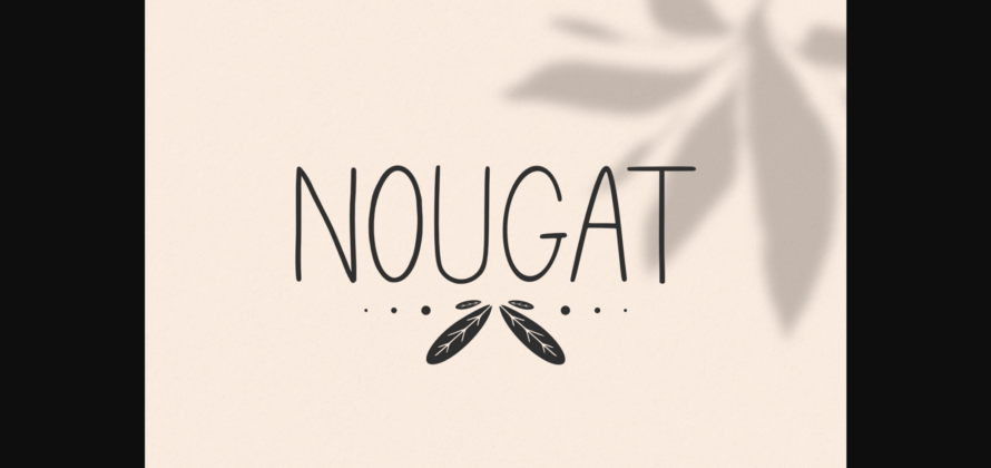 Nougat Font Poster 3