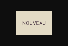 Nouveau Font Poster 1