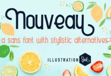 Nouveau Font Poster 1