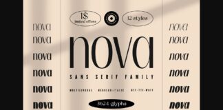 Nova Font Poster 1