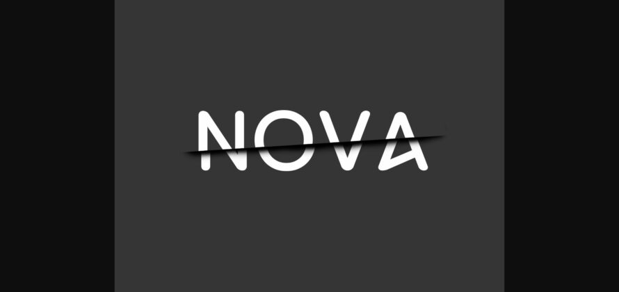 Nova Font Poster 2