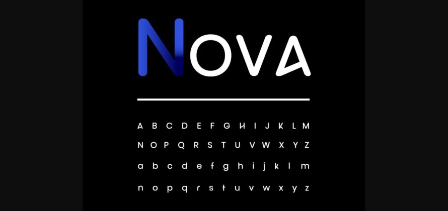 Nova Font Poster 5