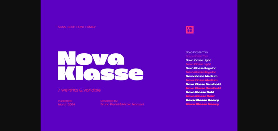 Nova Klasse Font Poster 3