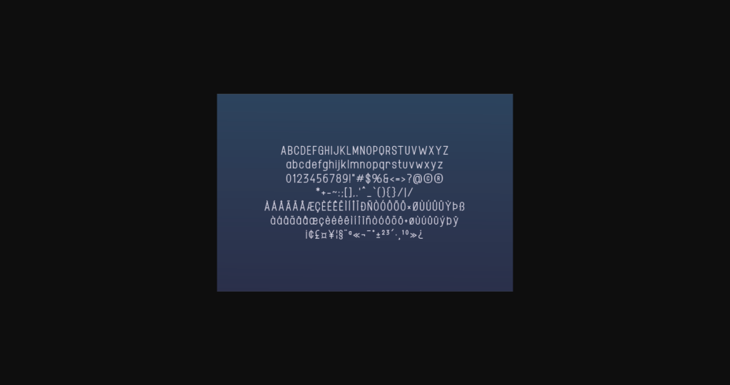 Novaesium Font Poster 9