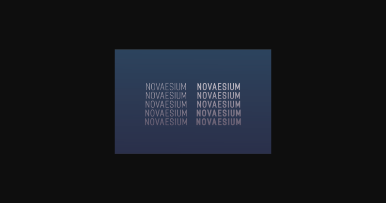 Novaesium Font Poster 10