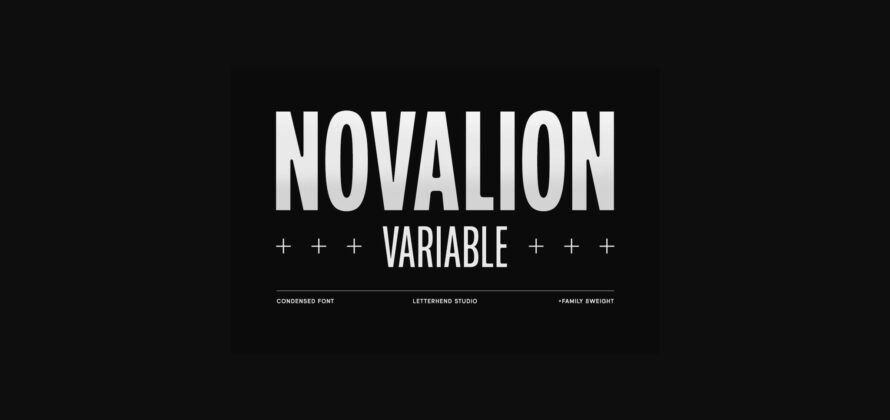 Novalion Font Poster 3