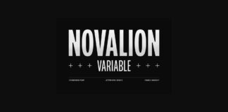 Novalion Font Poster 1