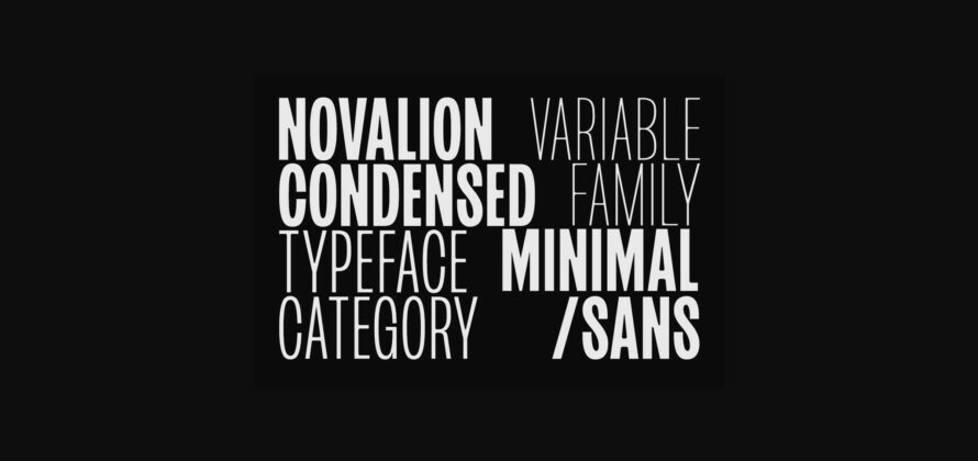 Novalion Font Poster 4