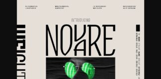 Novare Font Poster 1