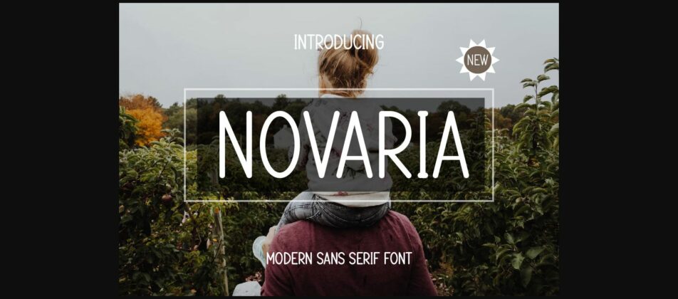 Novaria Font Poster 3