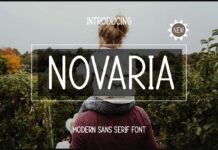 Novaria Font Poster 1