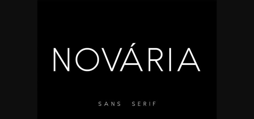 Novaria Font Poster 3