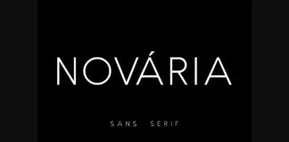 Novaria Font Poster 1