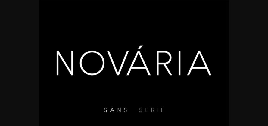 Novaria Font Poster 1