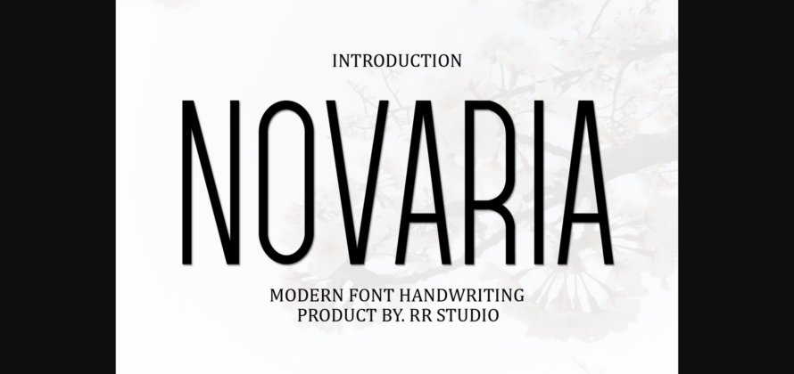 Novaria Font Poster 3