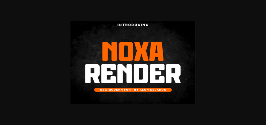 Noxa Render Font Poster 3