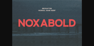 Noxabold Font Poster 1