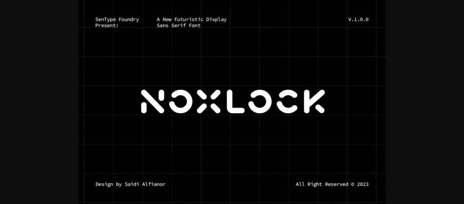 Noxlock Font Poster 3