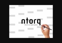 Ntorq Font Poster 1