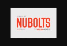 Nubolts Font Poster 1