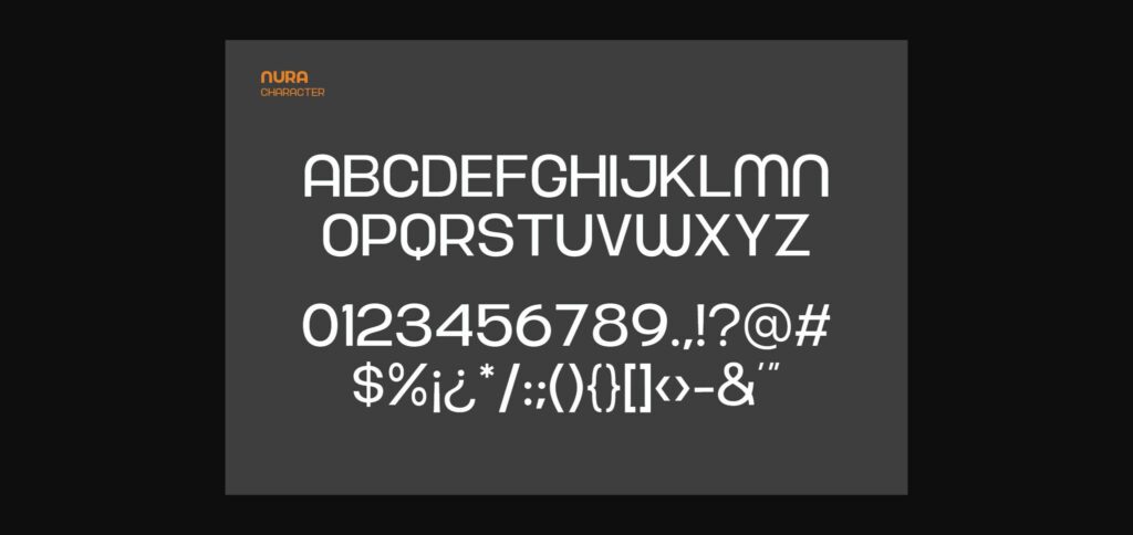 Nura Font Poster 4